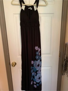 derek heart black maxi dress Derek Heart | Dresses | Derek Heart Black Floral Highlow Dress
